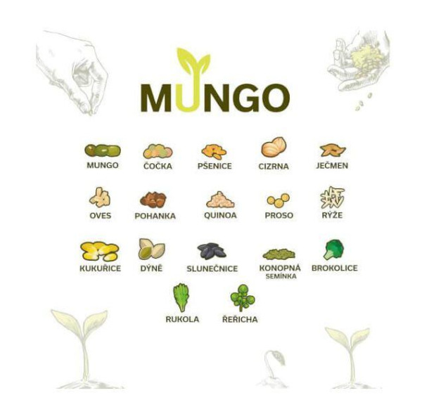 Mungo klíčiaca miska antracitová 4