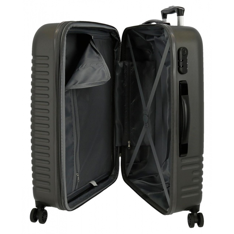 ABS Cestovný kufor INDIA Antracita, 70x48x27cm, 70L, 5089222 (medium exp.) 4