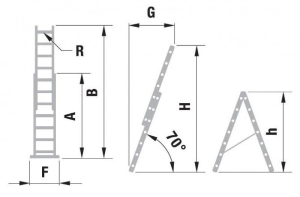 Rebrík ALVE 7511, 2x11, univerzálny, A315 B513 1
