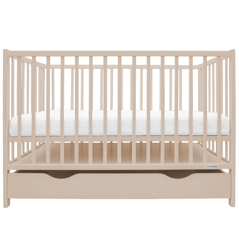 Detská postieľka so šuplíkom New Baby BASIC kašmírová 2