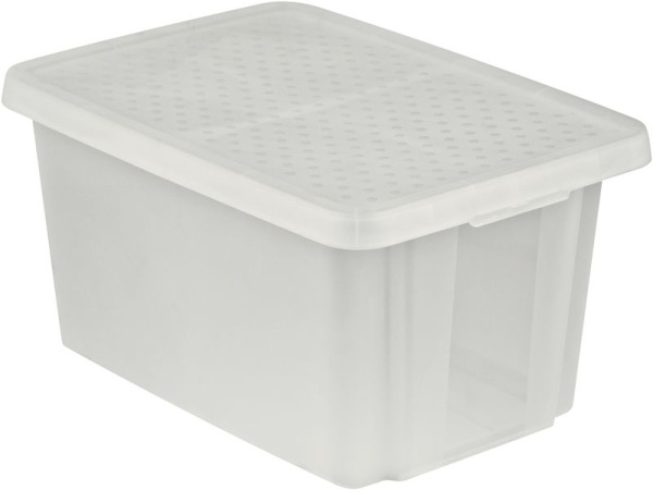 Box s vekom Curver® ESSENTIALS 45 lit., priesvitný, 57x40x30 cm