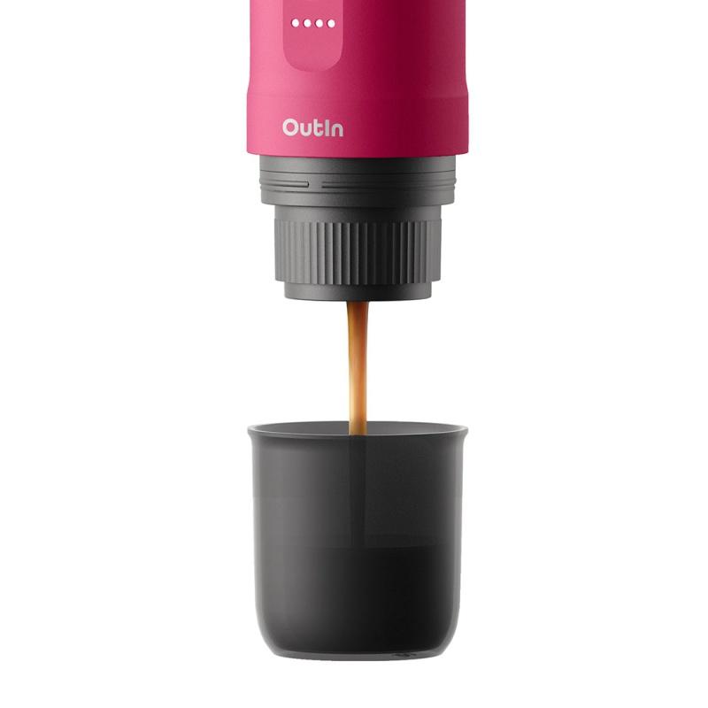 Outin Nano Portable Espresso Machine – Crimson Red 1