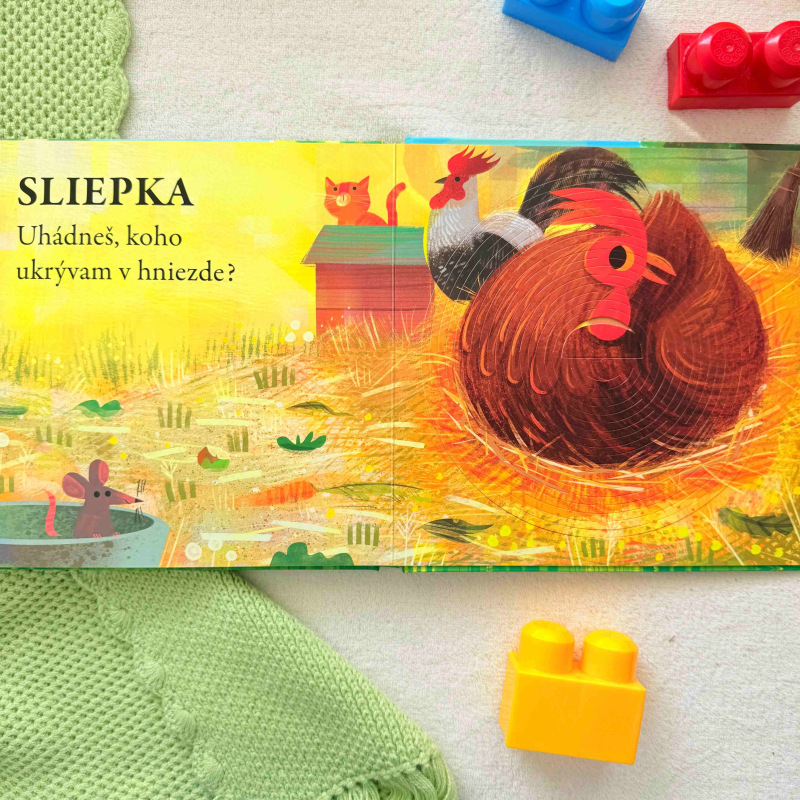 Mláďatká na farme - kniha s pružinkou 1