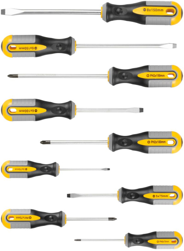 Sada skrutkovačov Strend Pro SDX72-209, 9 dielna, ploché + Phillips 1
