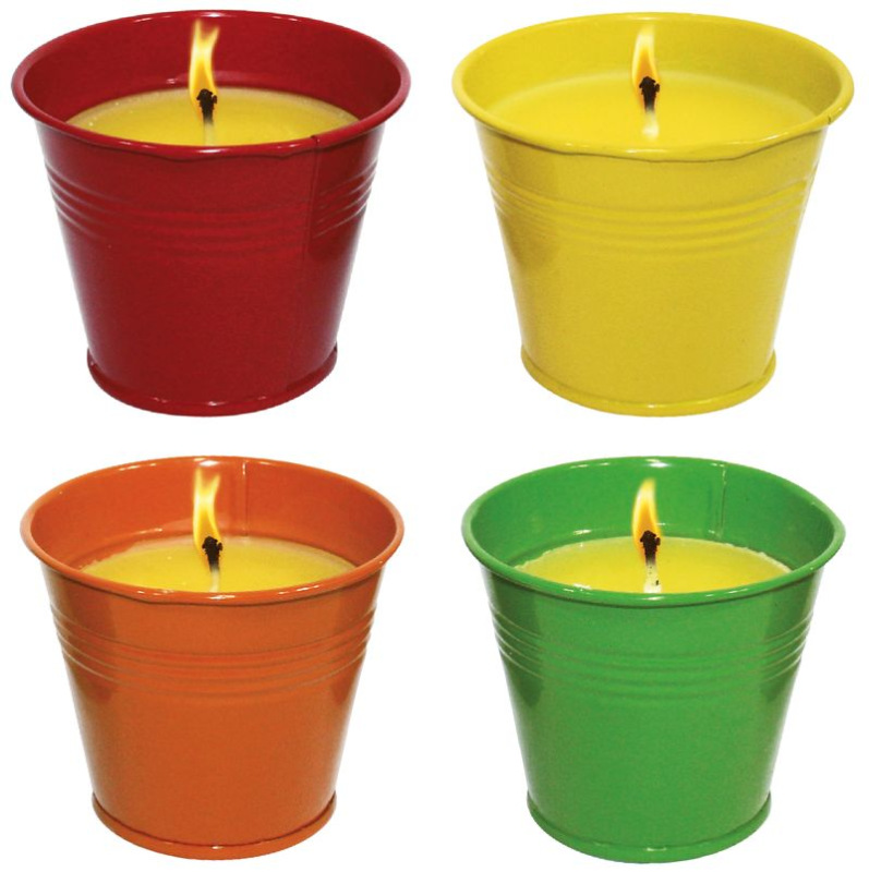 Sviečka Citronella CG876, repelentná, vedro, 50 g, 70x50 mm, Sellbox 24 ks