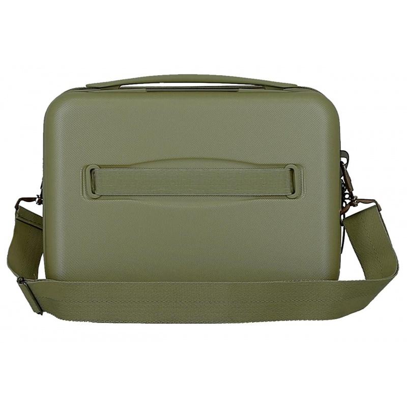 JOUMMA BAGS MOVOM Wood Khaki, Cestovný kozmetický príručný kufrík, 21x29x15cm, 9L, 531396A