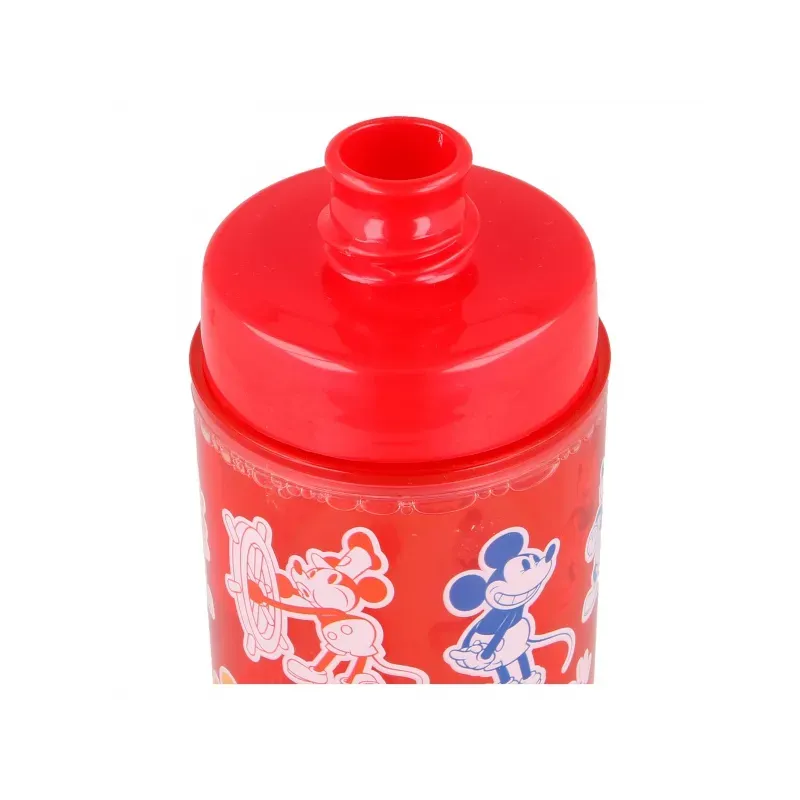 STOR Plastová fľaša s dvojitým plášťom s trblietkami MICKEY MOUSE, 370ml, 60121