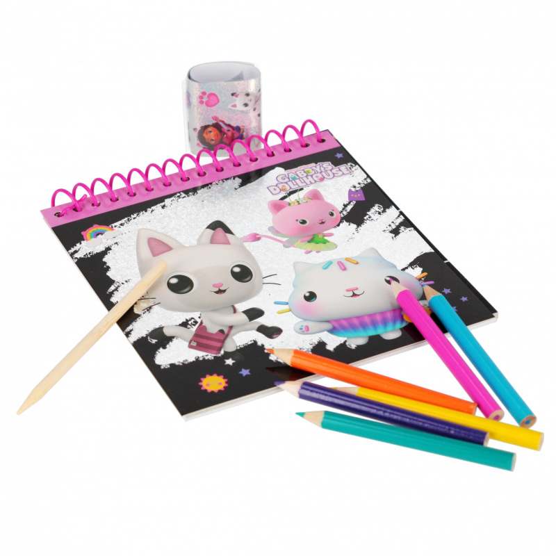 Zoškrabávací set Gabbys dollhouse 1