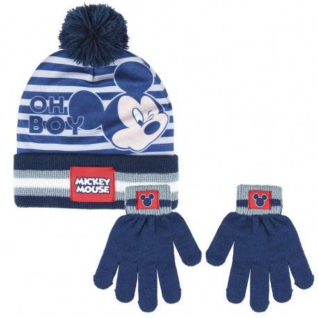 CERDÁ Chlapčenská zimná súprava (čiapka a rukavice) MICKEY MOUSE, 2200005851