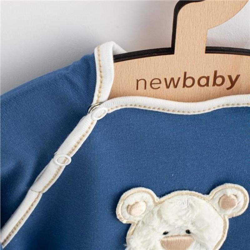 Dojčenské tepláčky a mikinka New Baby Sebastian modrá 56 (0-3m)