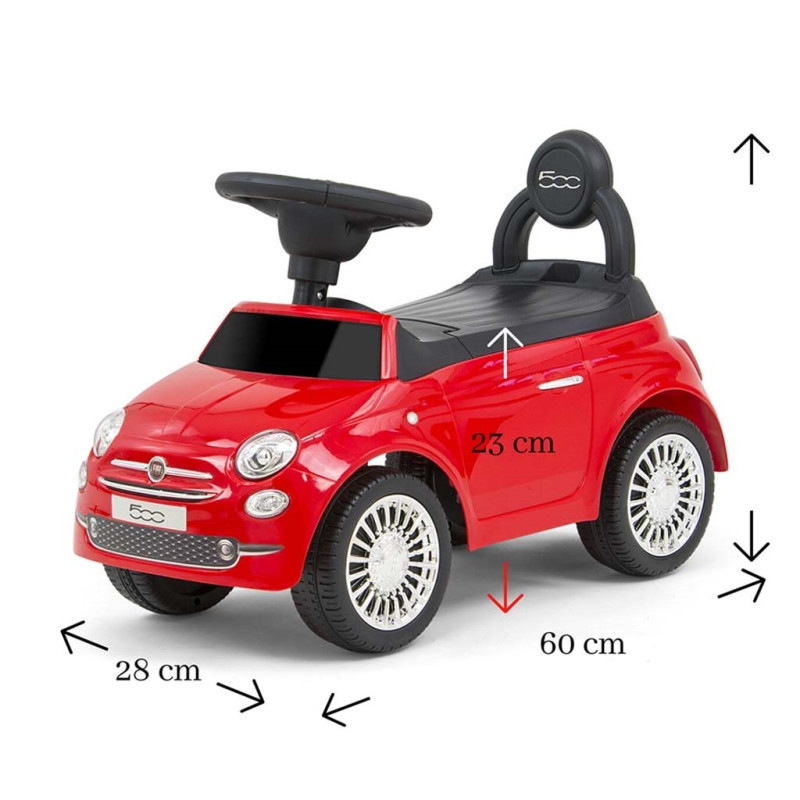 Detské odrážadlo Milly Mally FIAT červené 1