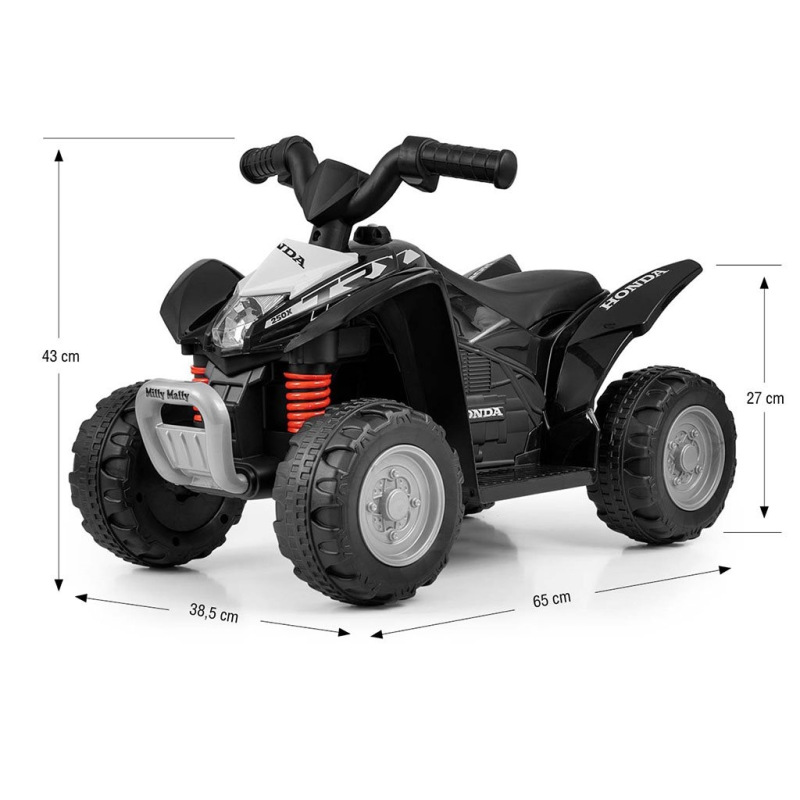 Elektrická štvorkolka Milly Mally Honda ATV černá 4
