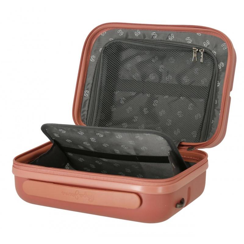 PEPE JEANS Highlight Terracota, Cestovný kozmetický kufrík, 21x29x15cm, 7683926 6