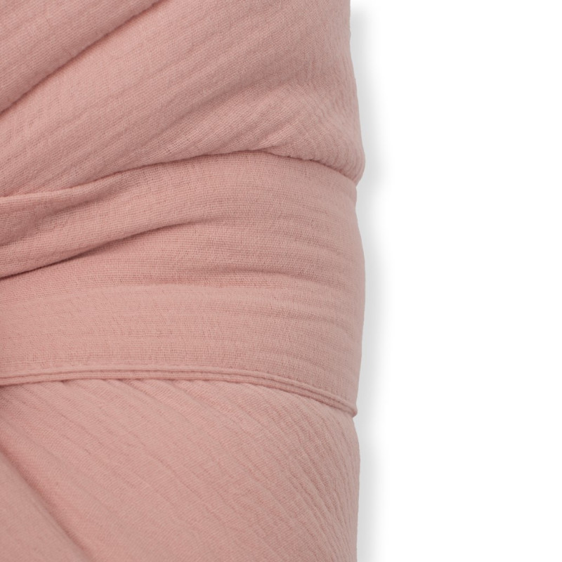 Mušelínová šnurovacia zavinovačka New Baby old pink 2