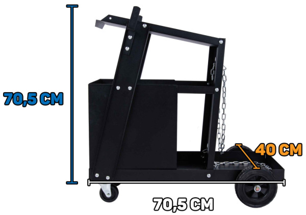 Mobilný vozík pre zváračov, 4 zásuvky, GEKO 1