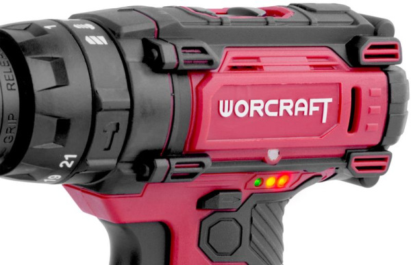 Skrutkovač Worcraft CD-20LiP, 20V, 2x Li-ion 1,5 Ah, LED, v kufríku 6