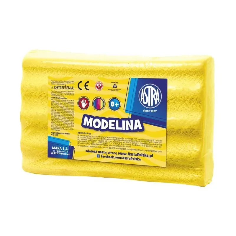 ASTRA Modelovacia hmota do rúry MODELINA 1kg Žltá, 304111011