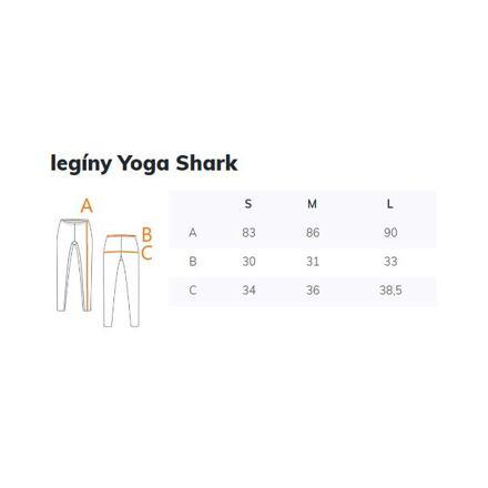 Yoga Shark fitness legíny oranžová 4