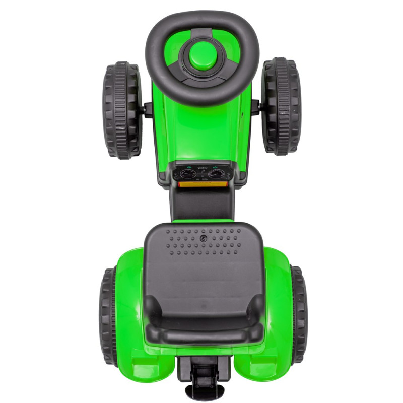 Detské odrážadlo traktor s vlečkou Benny Baby Mix New zelený 3