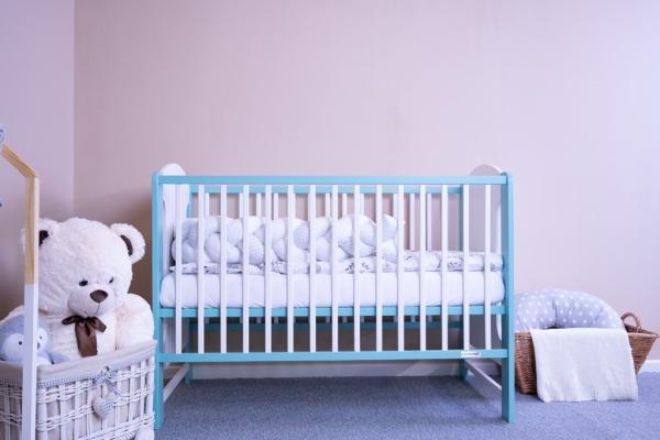 Detská postieľka New Baby ELSA Zebra bielo-mätová 1