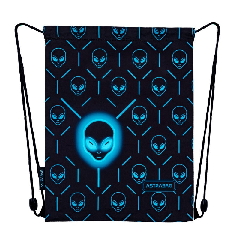 Vrecúško na prezuvky AstraBAG NEON UFO, AD1, 507025006