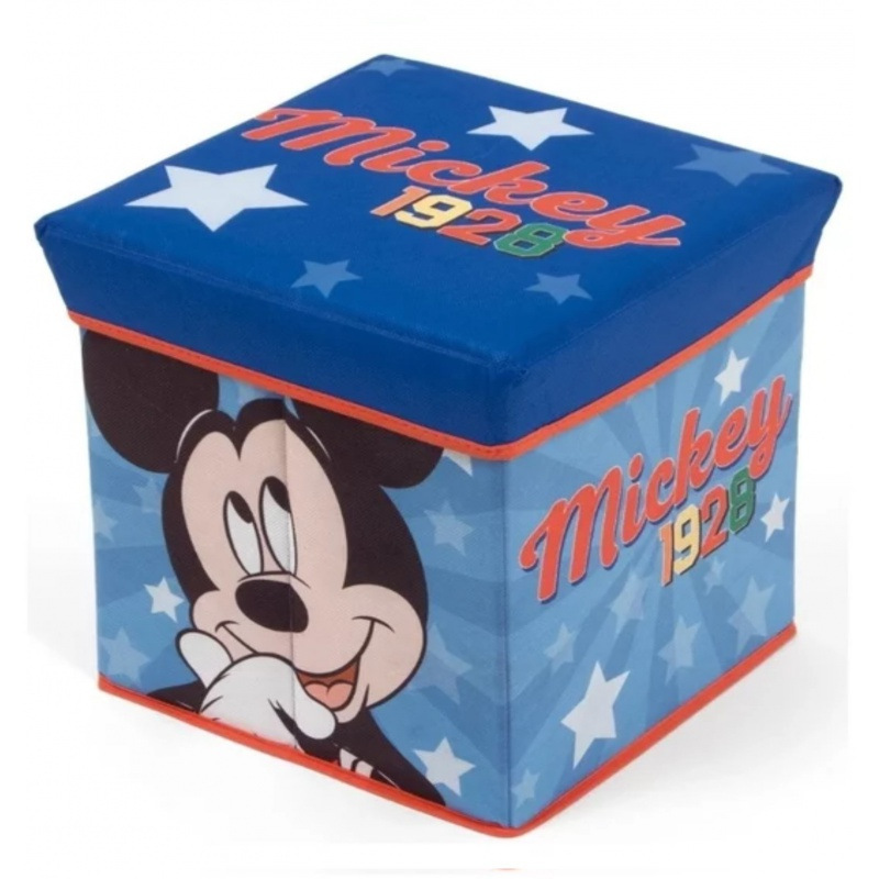 Úložný box s vrchnákom / taburetka 2v1 MICKEY MOUSE, WD13015