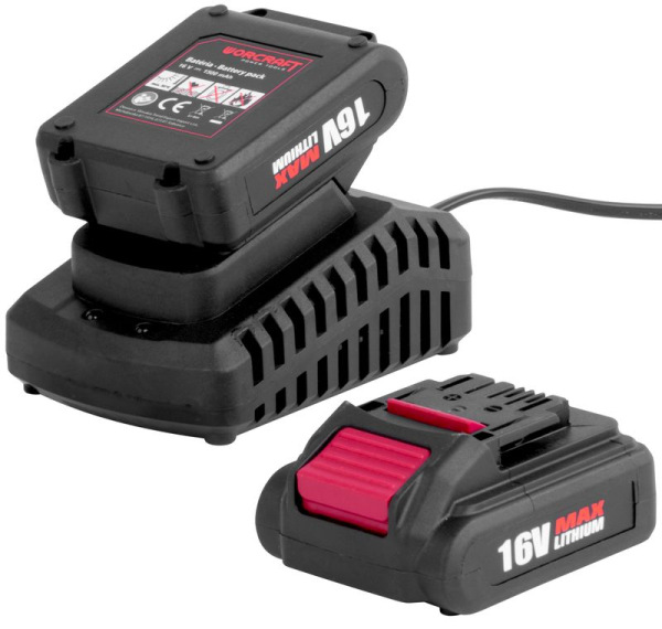 Skrutkovač Worcraft CD-16Li, 16V, 2x Li-ion 1.5Ah, kufrík 6