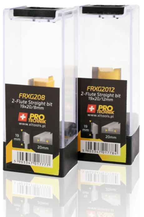 Stopková fréza na drevo drážkovacia, priemer 20 mm, výška 19 mm, stopka 8 mm, XL-TOOLS 2
