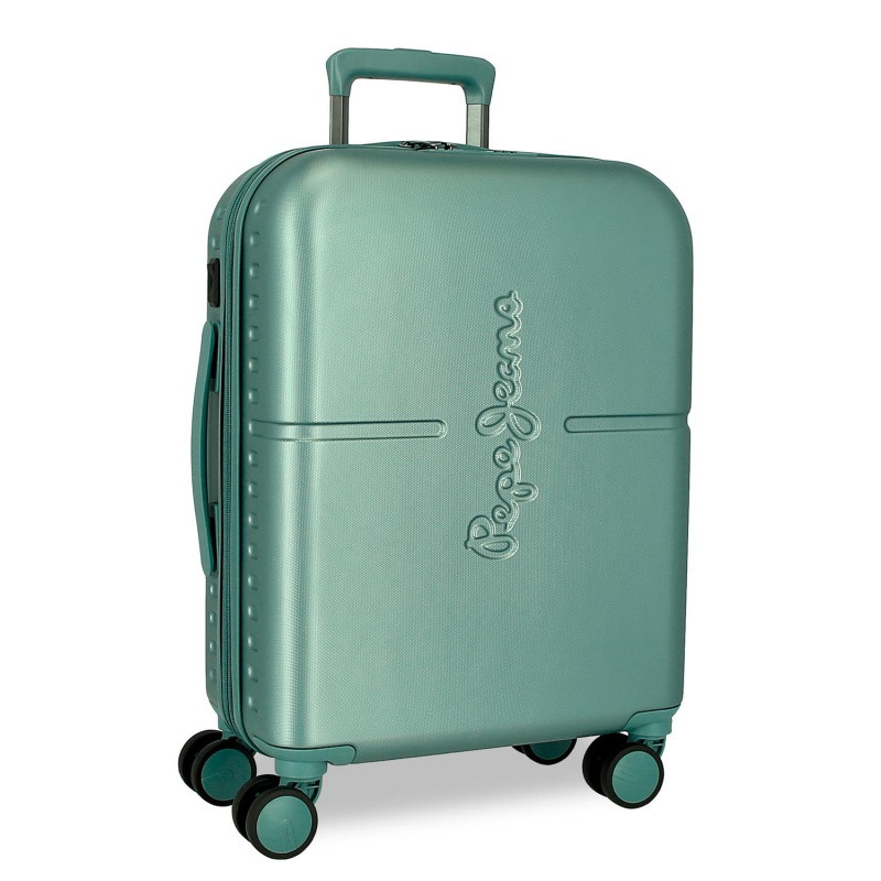 PEPE JEANS Highlight Verde, ABS Cestovný kufor, 55x40x20cm, 37L, 768862B (small exp.)