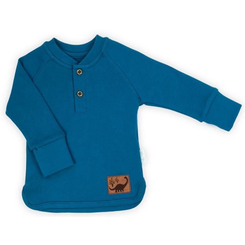 Dojčenské bavlnené tričko Nicol Ivo modrá 74 (6-9m)