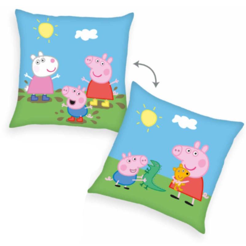 Obojstranný dekoračný vankúšik 40/40cm Herding PEPPA PIG