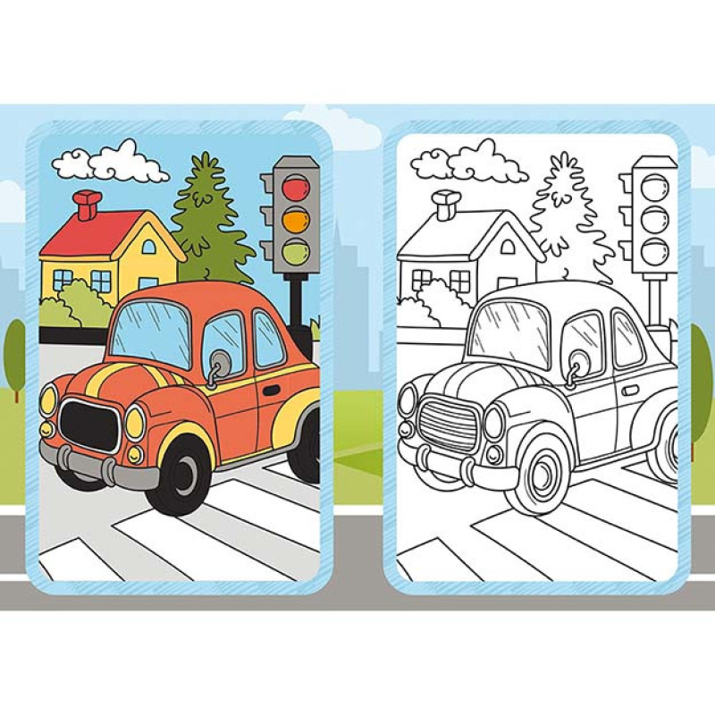 Omaľovánky Doprava 1