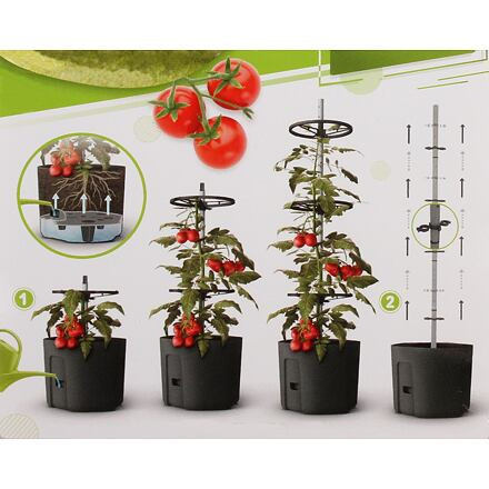 Plastkon Tomato kvetináč na paradajky 29 cm antracitová 1