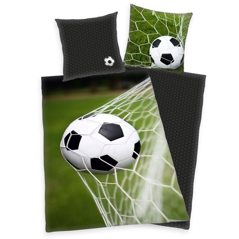HERDING Obojstranné bavlnené obliečky FUTBAL, 140/200+70/90