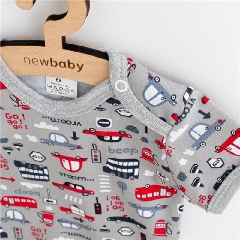 Dojčenské bavlnené tričko s krátkym rukávom New Baby Go!go!go! 62 (3-6m)