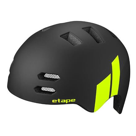 Etape Buddy detská cyklistická prilba čierna-žltá veľ.XS-S
