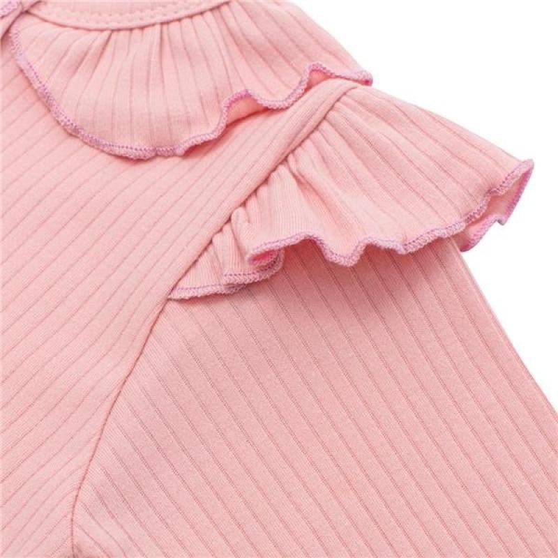 Dojčenský bavlnený overal New Baby Stripes ružový 74 (6-9m)