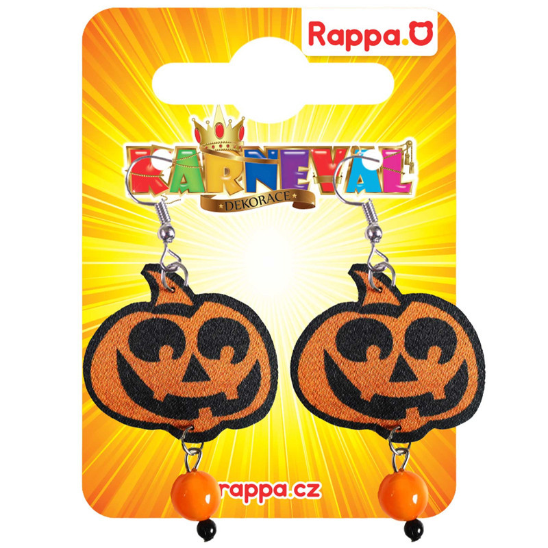 Náušnice Halloween tekvice