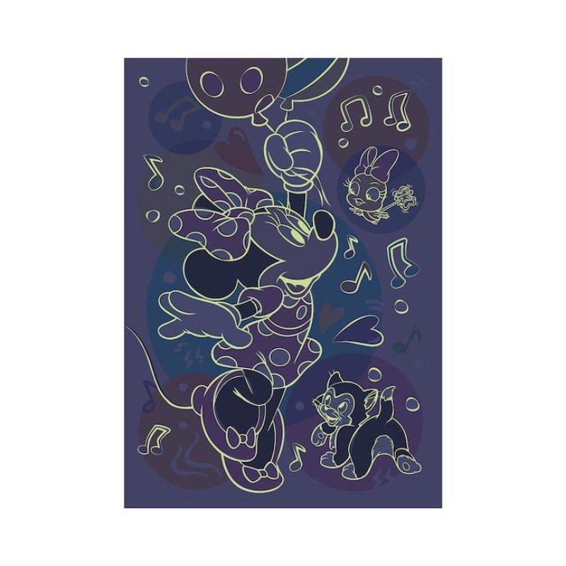 Minnie 100 dielikov - svietia v tme, NEÓN 1