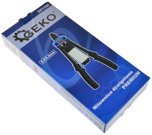 Nitovacie kliešte pákové 2,4 - 6,4 mm, GEKO 4