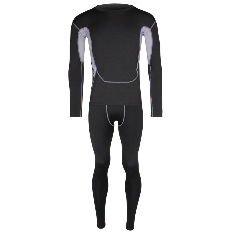 Thick Warm fitness set sivá