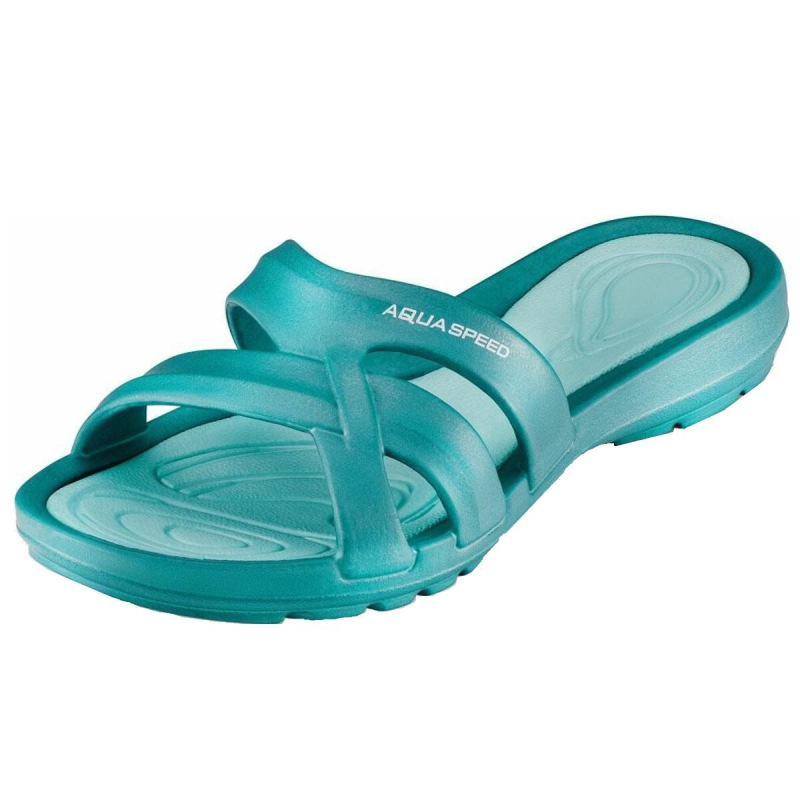 Panama dámske pantofle tyrkysová