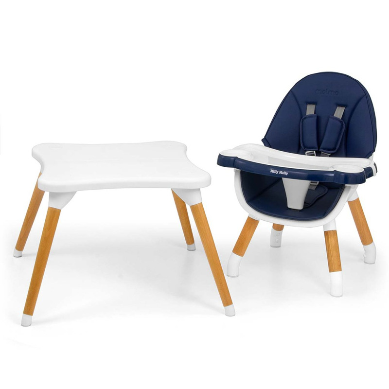 Jedálenská stolička Milly Mally 2v1 Malmo navy 2