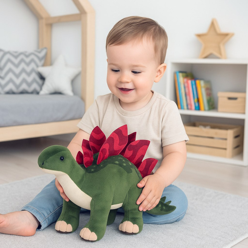 Plyšová hračka dinosaurus Baby Mix – stegosaurus 38 cm 3