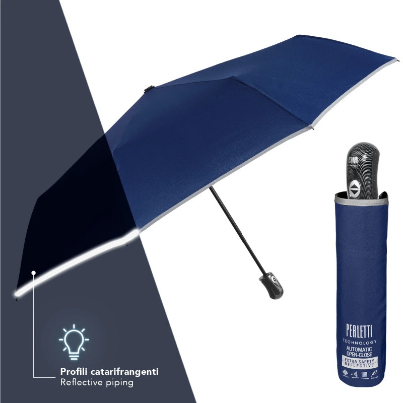 Plnoautomatický reflexný skladací dáždnik Perletti Technology, 21823