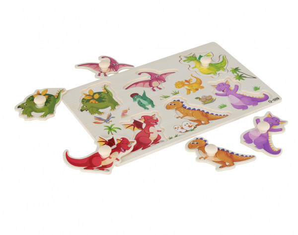 Drevená vkladačka Dinosaury 1
