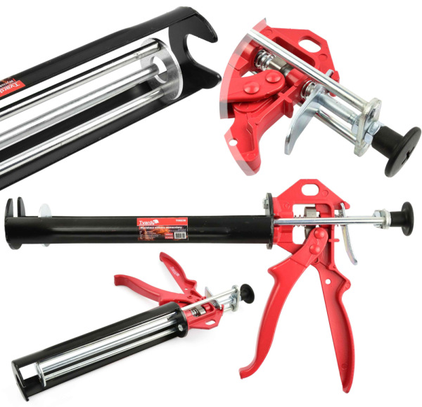 Pištoľ vytláčacia PROFI - 240 mm s 3 tlačnými piestami, TVARDY 4