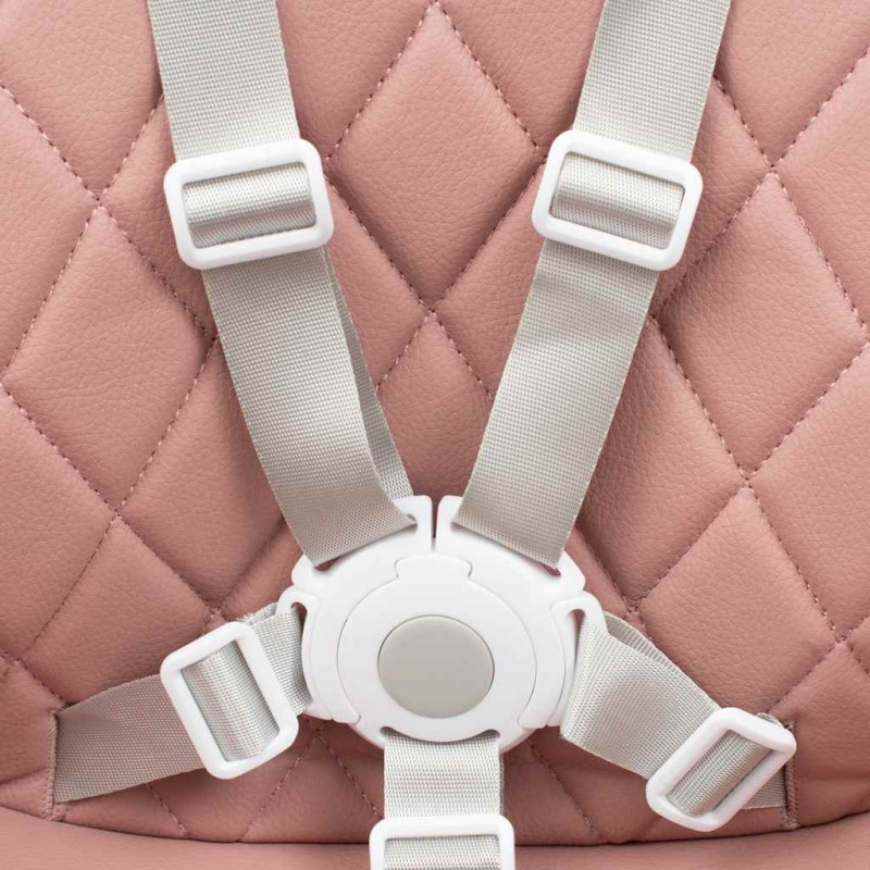 Jedálenská stolička Baby Mix Freja wooden dusty pink 2