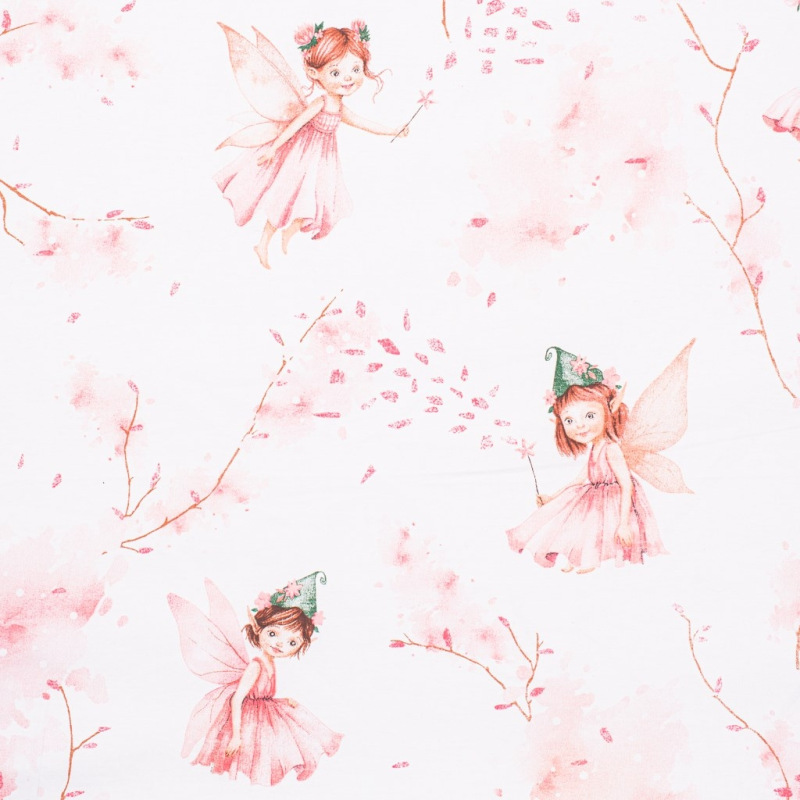 Bavlnené prestieradlo do kočíka New Baby Víly 35x75 cm 1