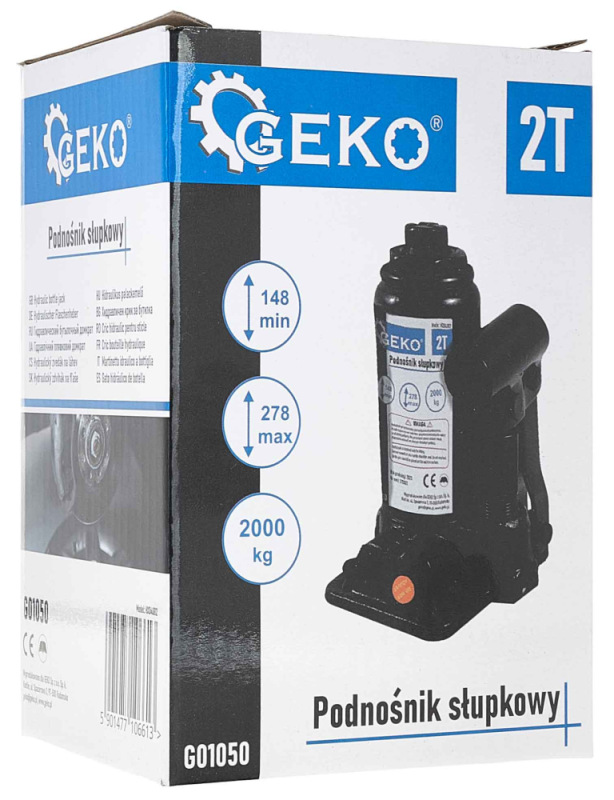 Zdvihák hydraulický, nosnosť 2.000kg, GEKO 7
